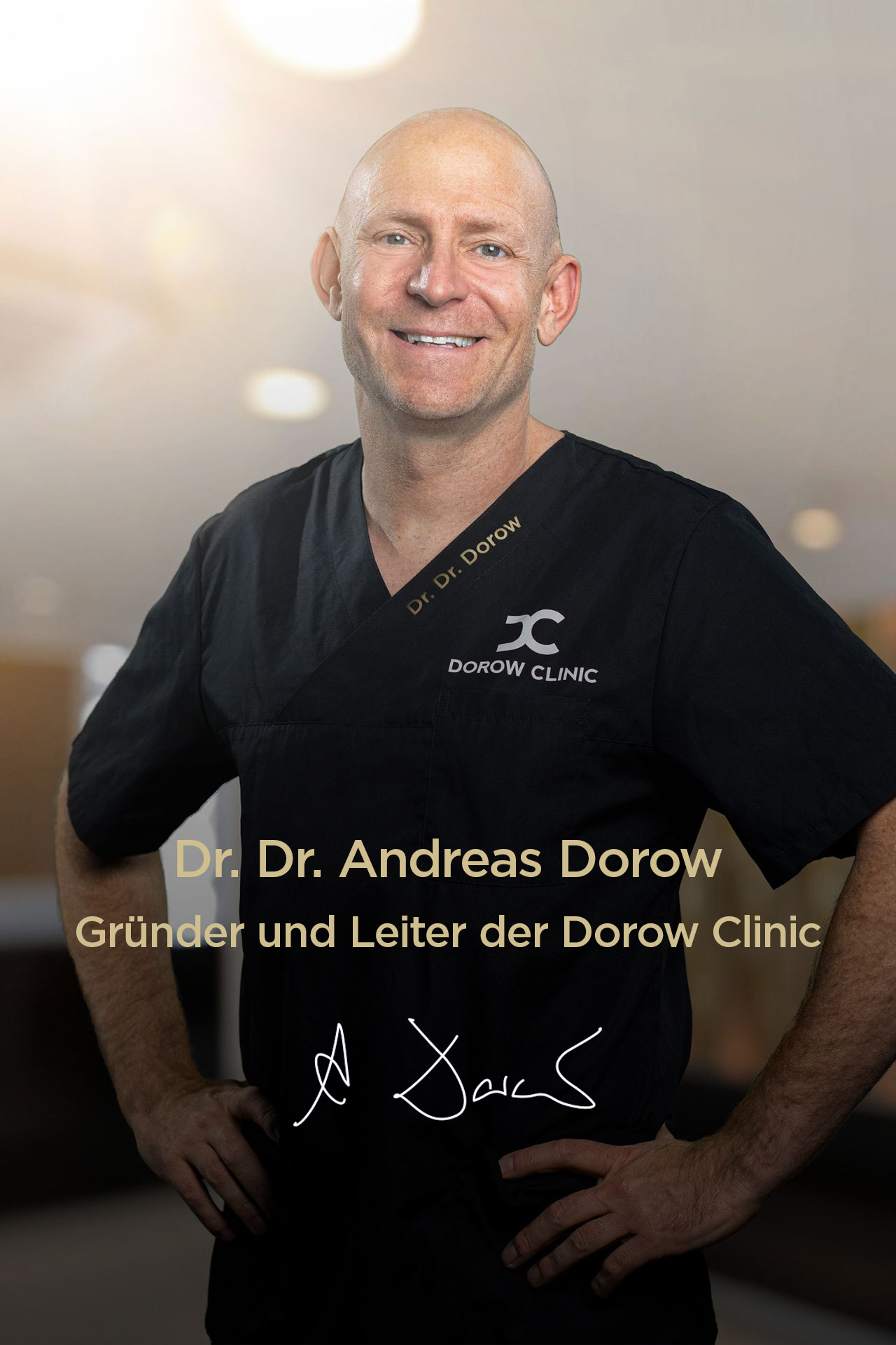 Dr Dr Andreas Dorow Inhaber der Dorow Clinic - Zahnklinik Zahnarzt und plastische Chirurgie