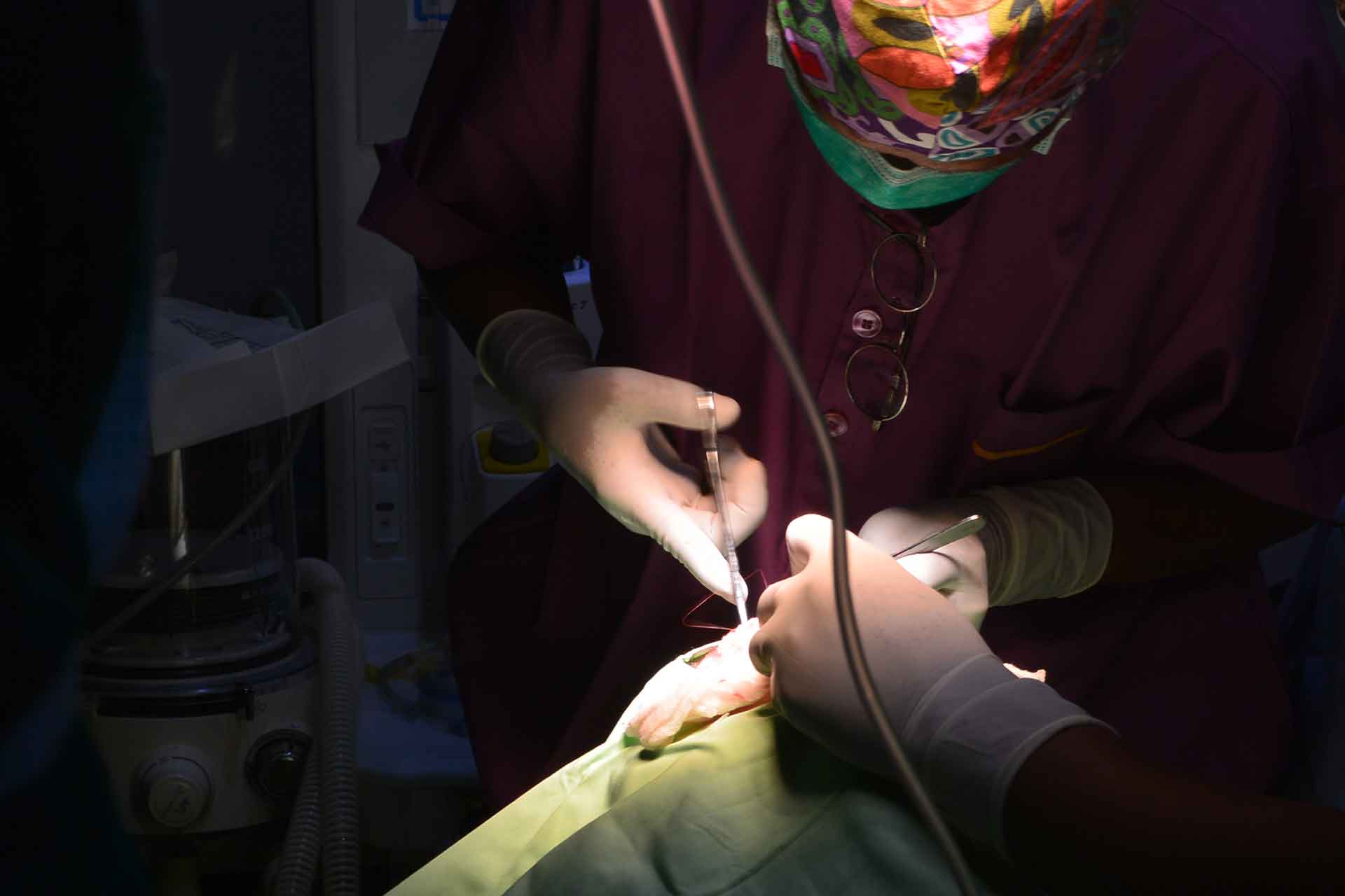 Operation der Lippen-Kiefer-Gaumenspalte