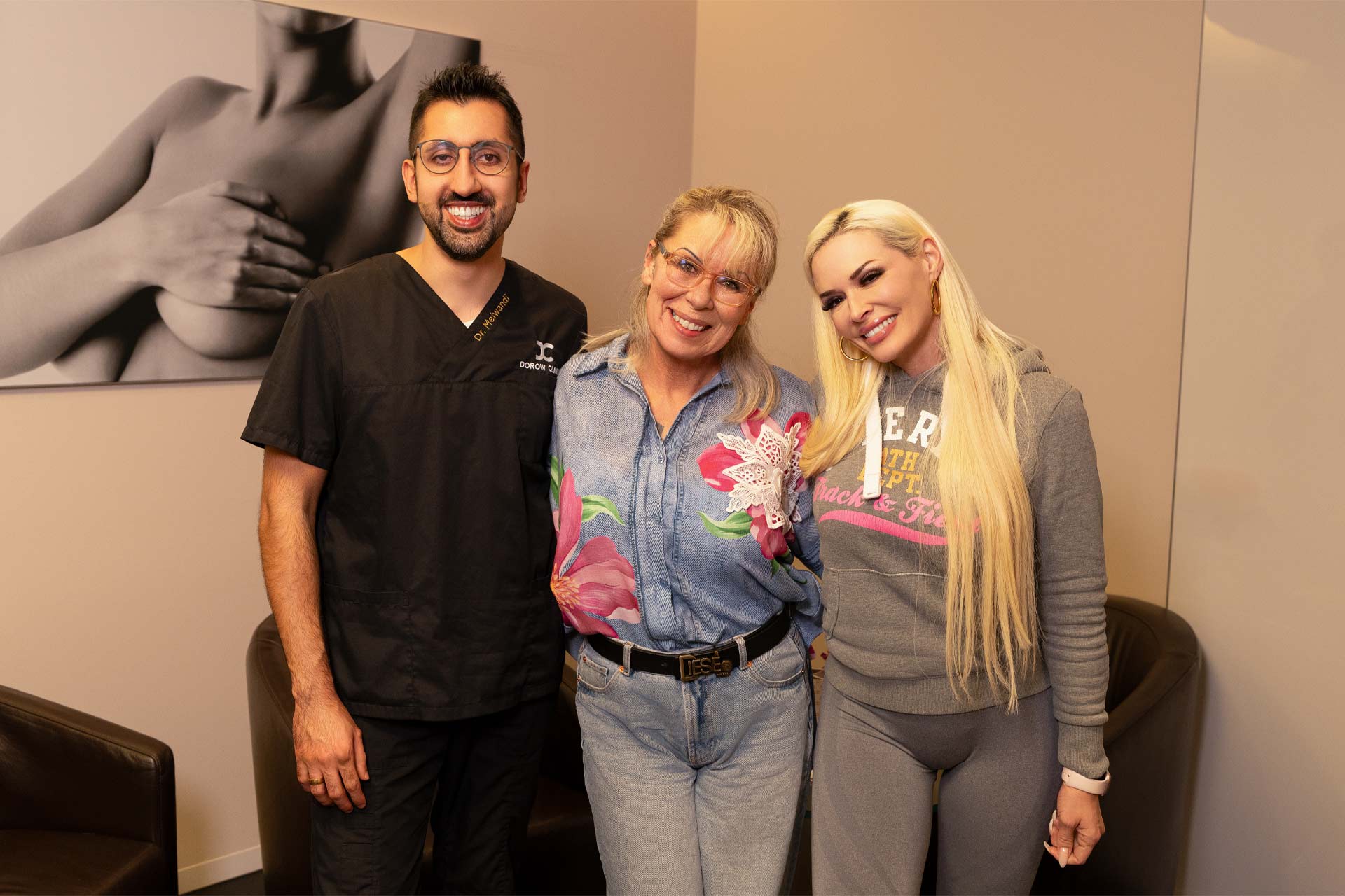 Dr. Abdulwares Meiwandi, Daniela Katzenberger und Joanna