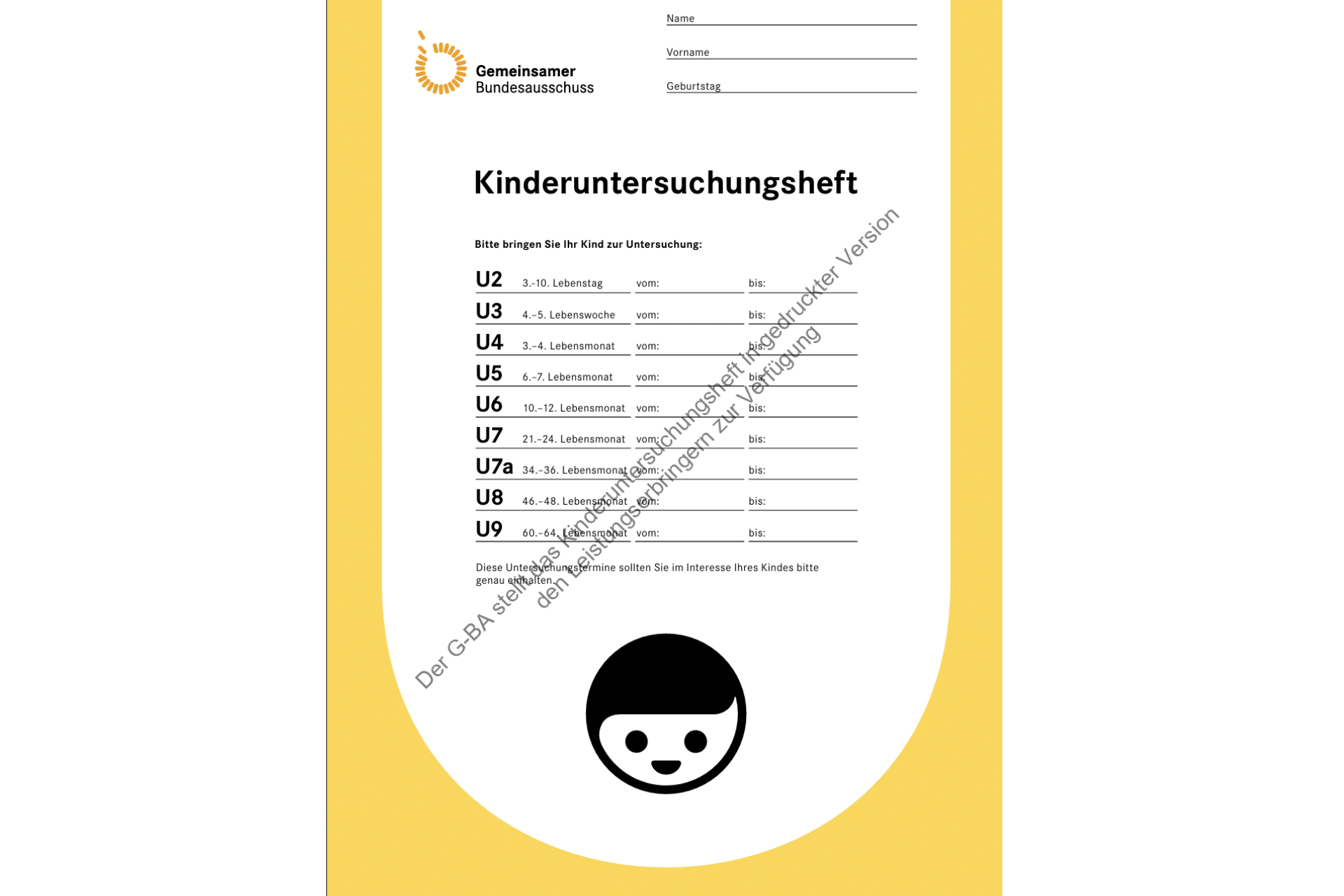 Kinder Zahnuntersuchungen ab 2026 im „Gelben Heft“