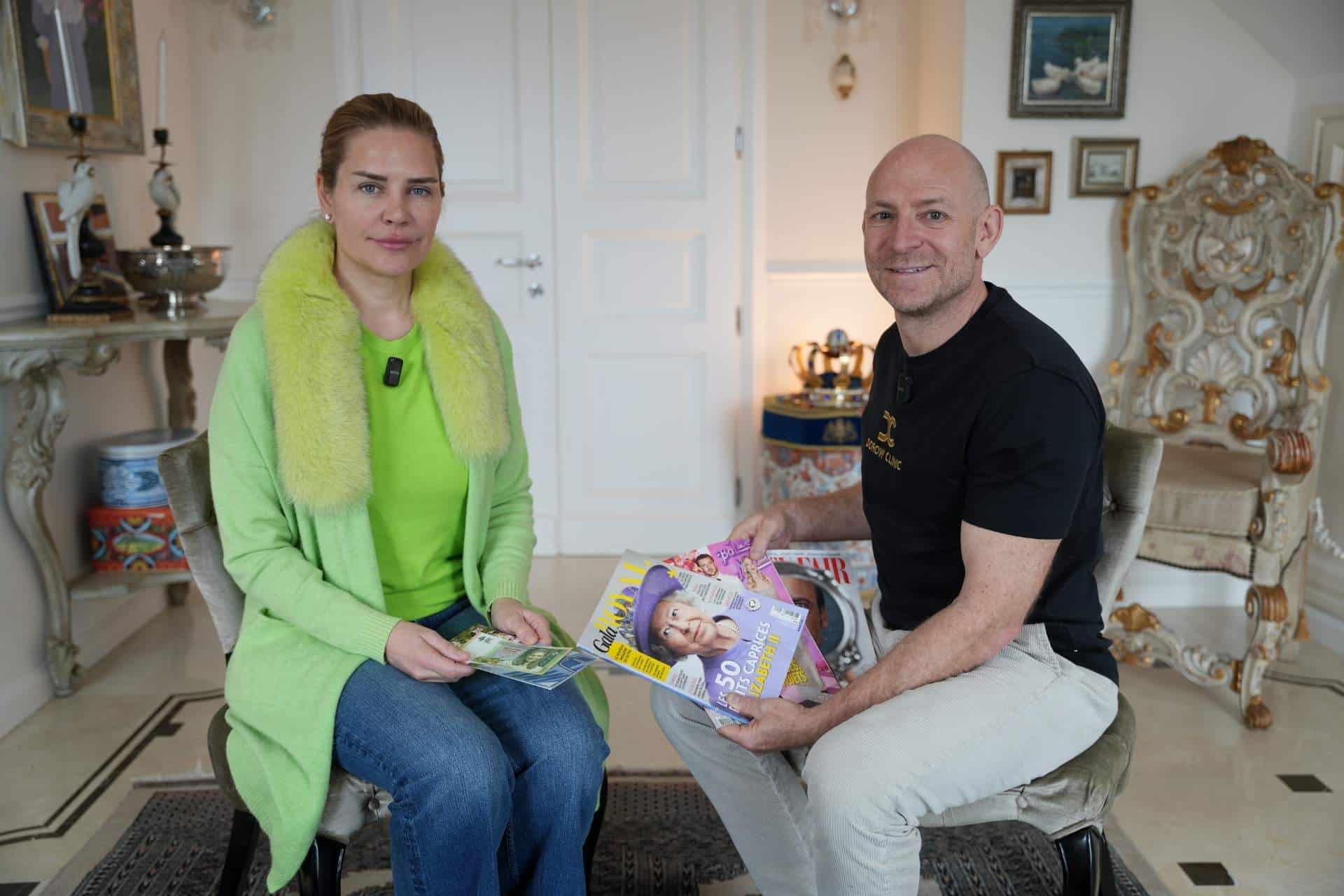 Fürstin Menegatto und Dr. Dr. Andreas Dorow in Seborga